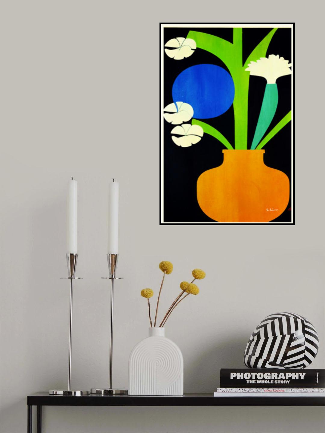 Weisse Blumen, Berlin Poster och Canvastavla