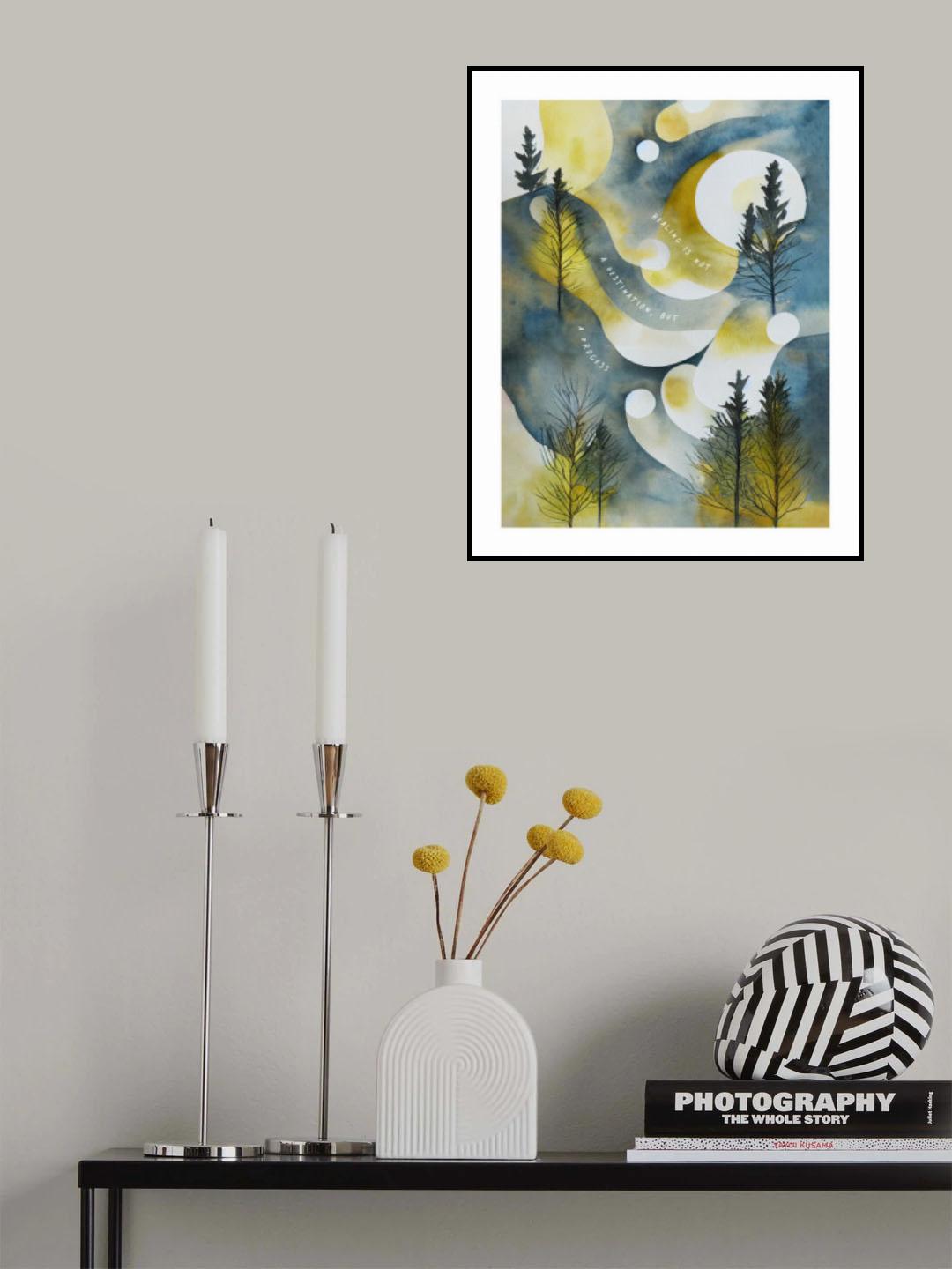 Healing Is A Process Poster och Canvastavla