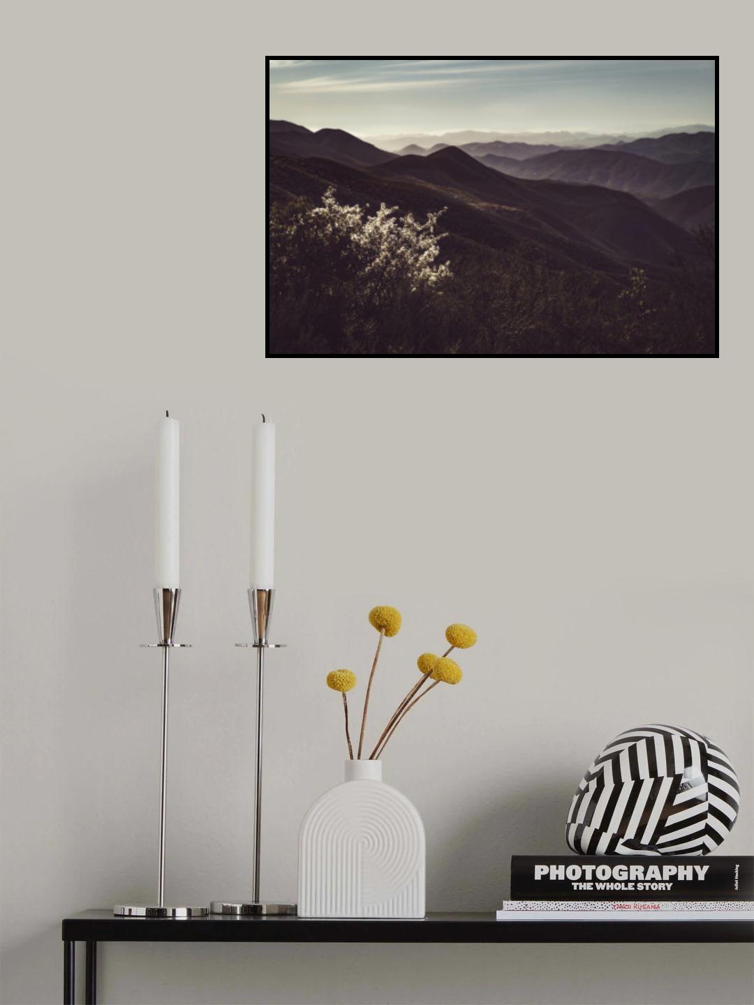 Vista of Hills Poster och Canvastavla