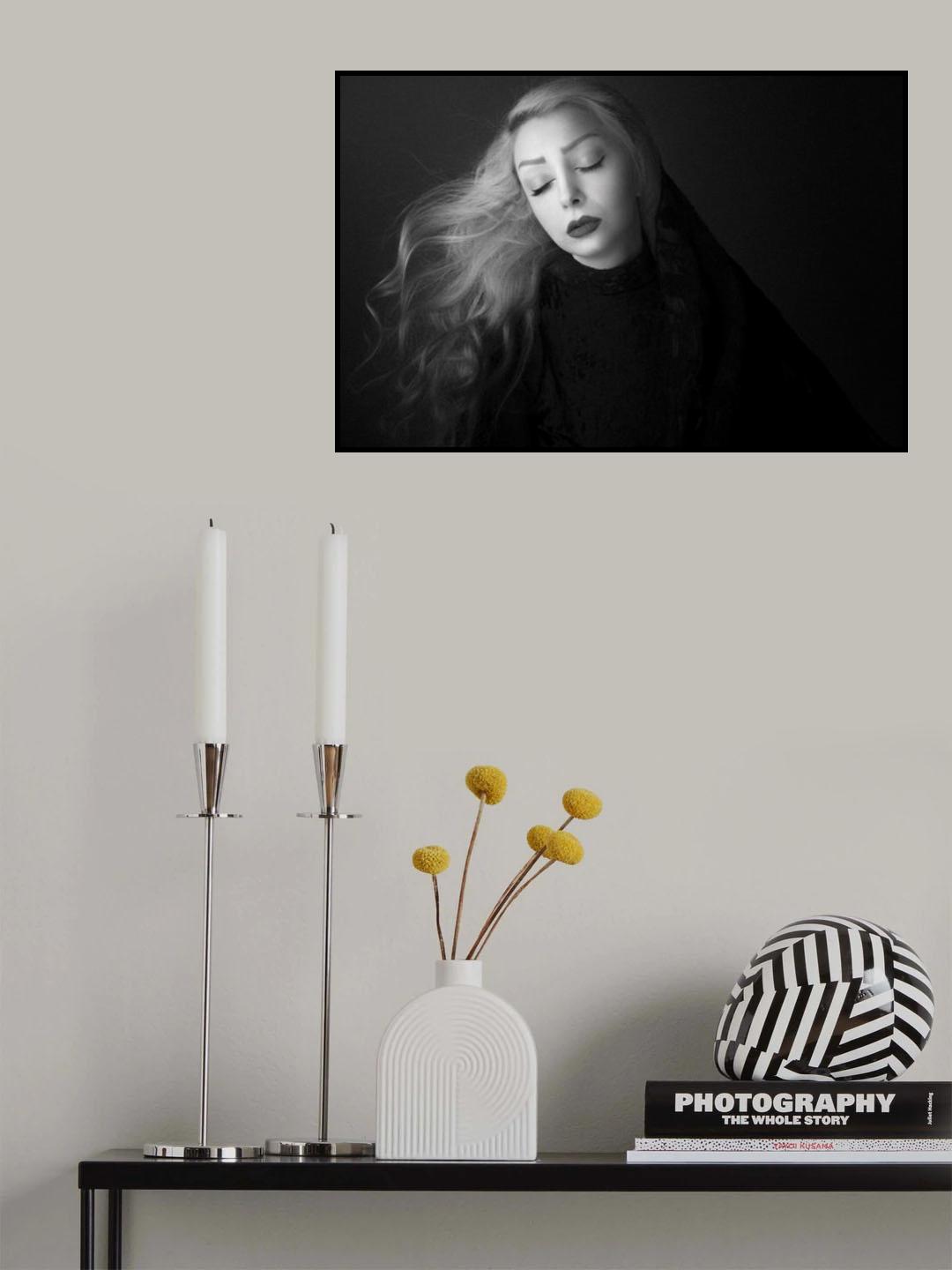 lady in black Poster och Canvastavla