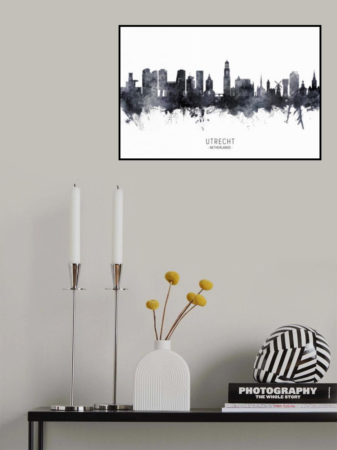 Utrecht The Netherlands Skyline Poster och Canvastavla