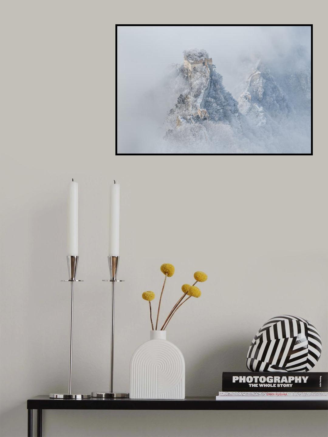 Ice and snow the Great Wall Poster och Canvastavla