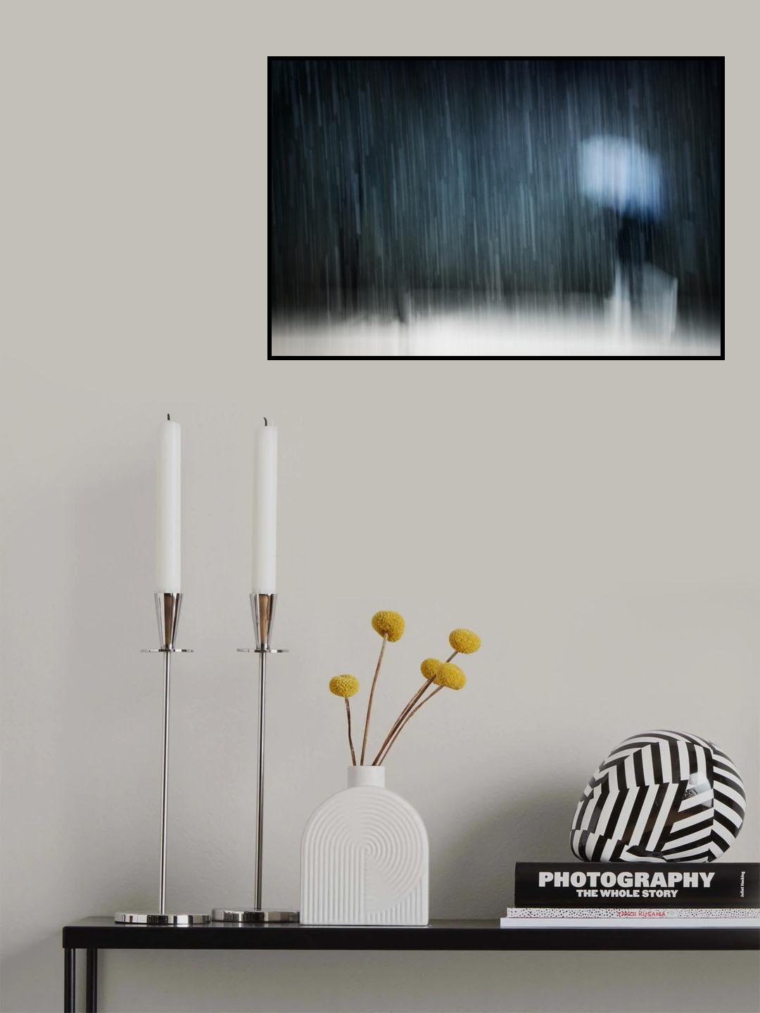 Under a heavy snowfall Poster och Canvastavla