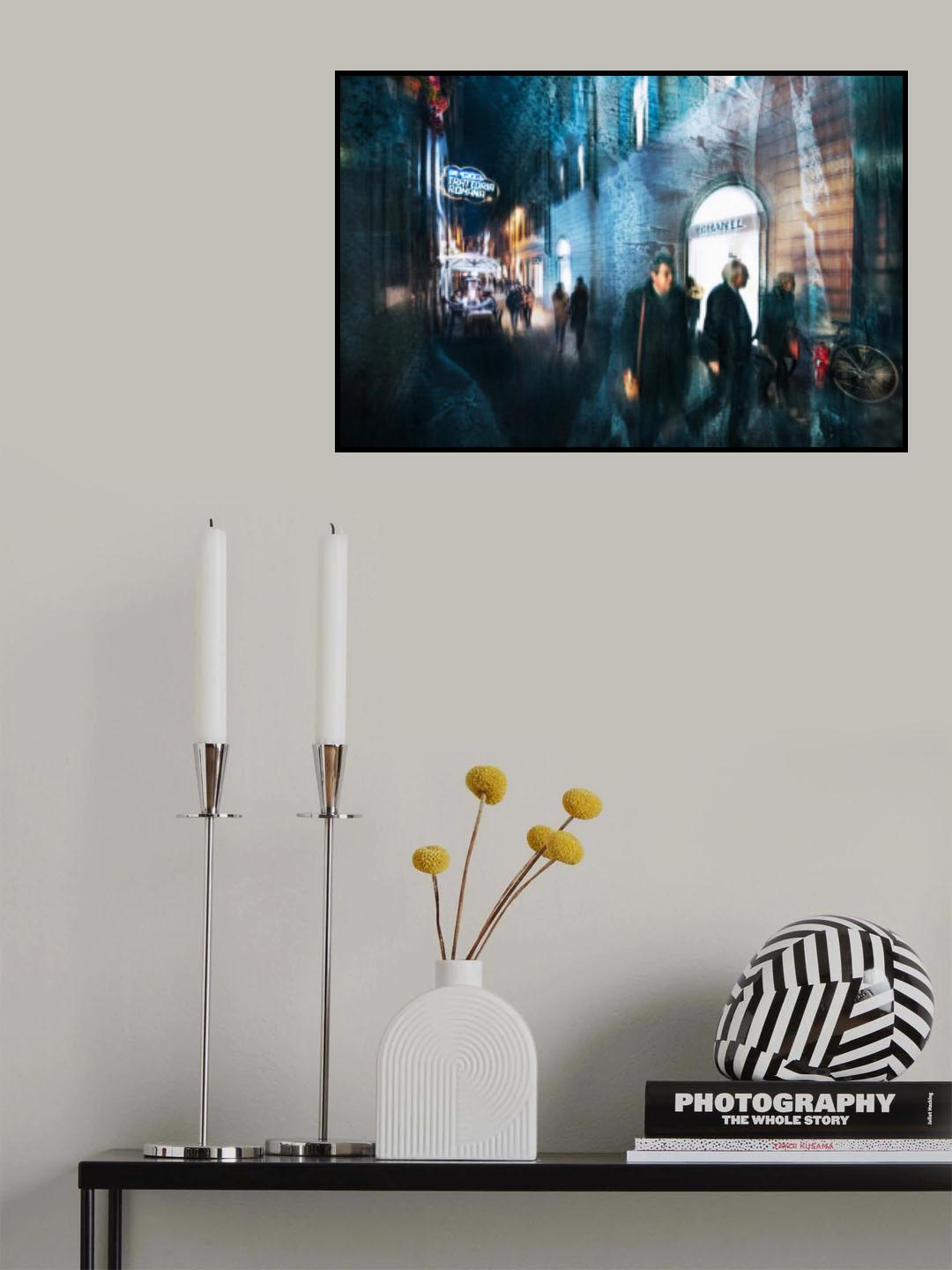 Restaurant in the alley Poster och Canvastavla