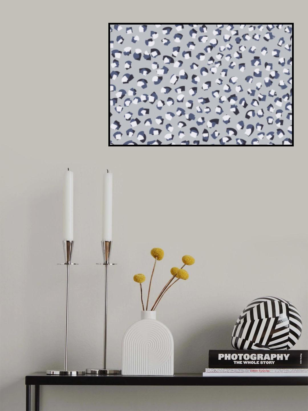Moving Strokes Square Poster och Canvastavla