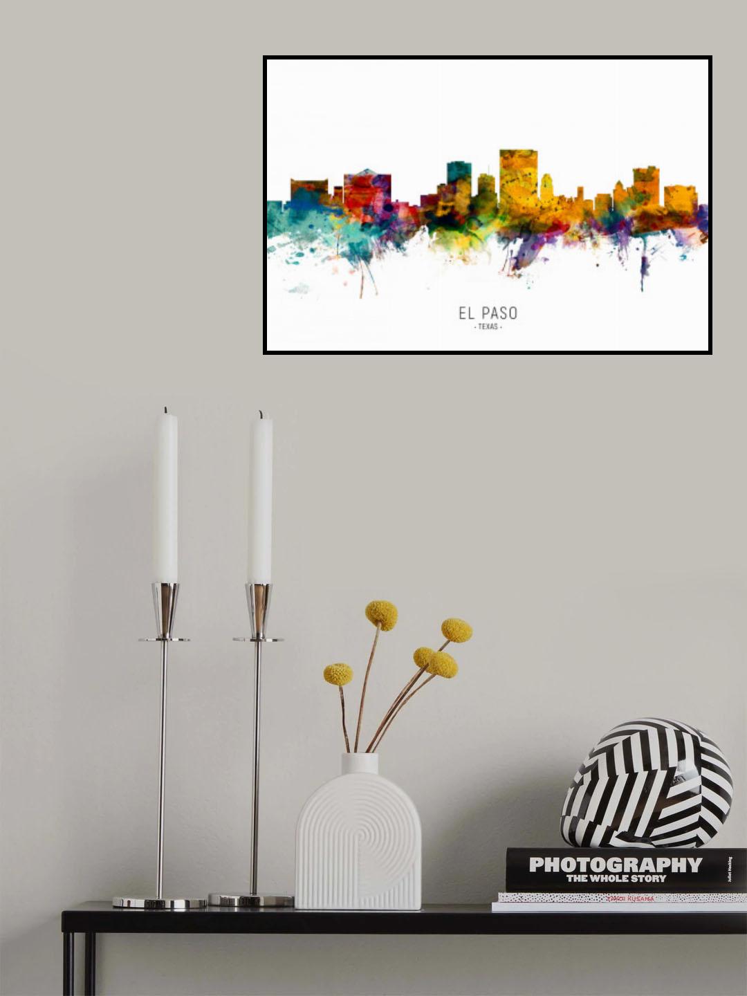 El Paso Texas Skyline Poster och Canvastavla