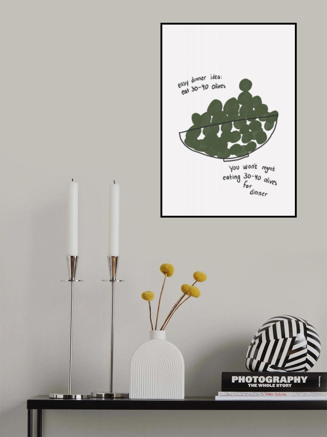 Olives for Dinner Poster och Canvastavla