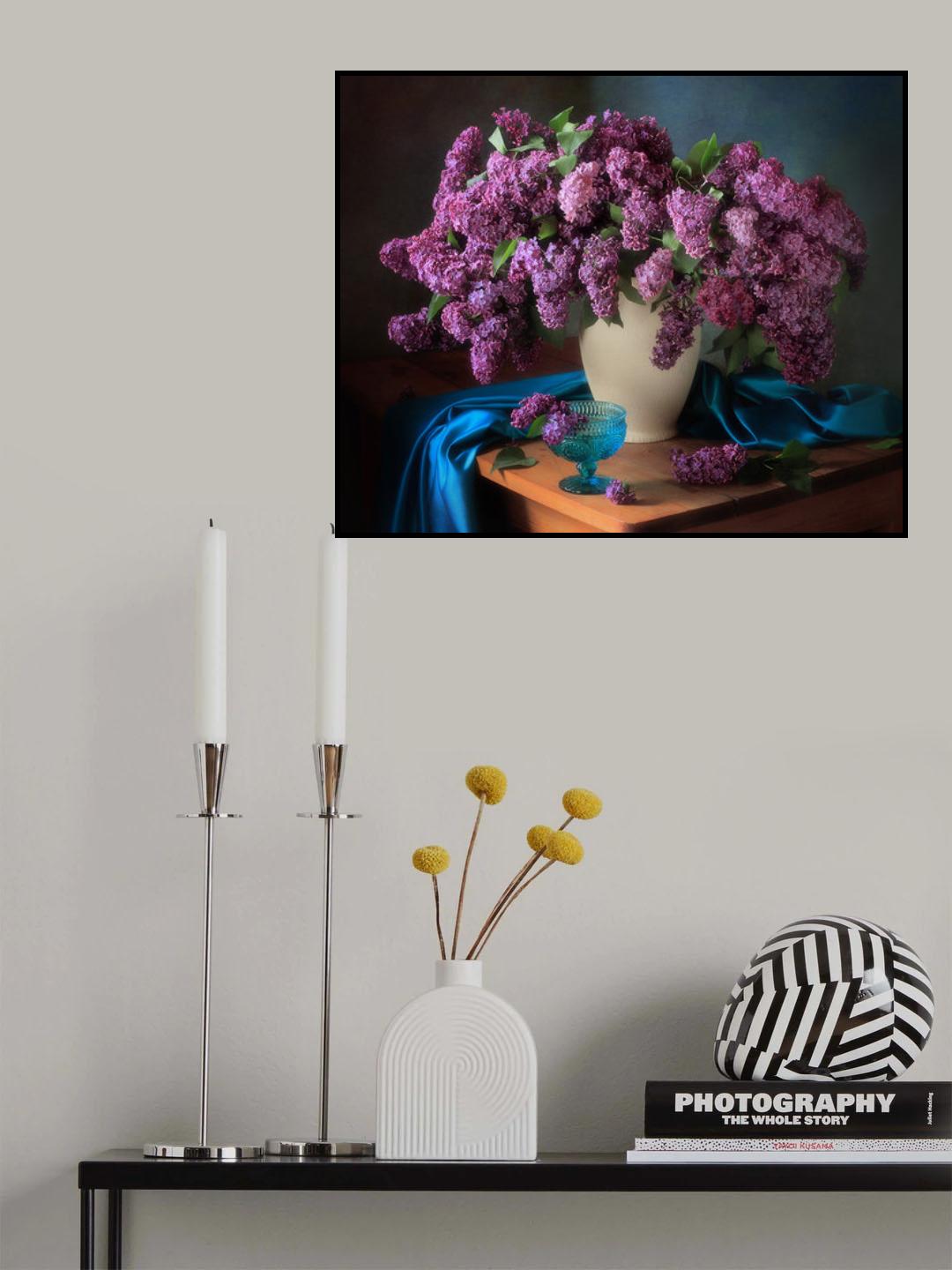 Still life with fragrant lilac Poster och Canvastavla