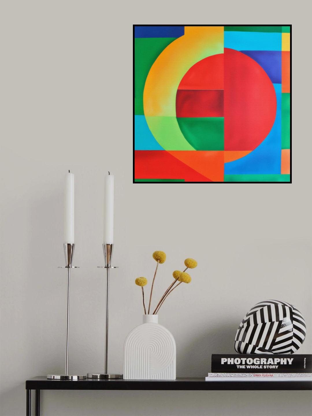 Modern Vibrant Painting No.7 Poster och Canvastavla