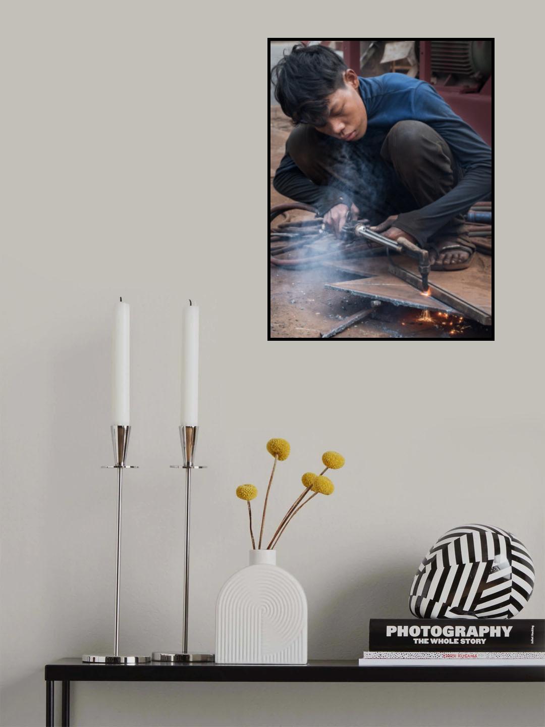 The welder Poster och Canvastavla