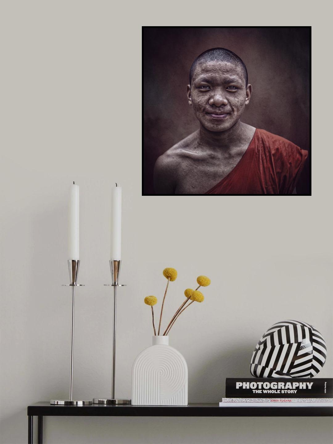 Laos Monk Poster och Canvastavla