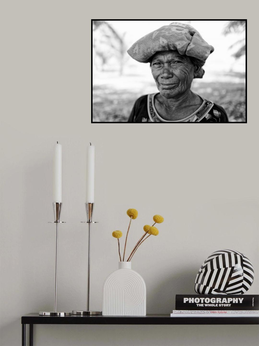 Bajau Woman Poster och Canvastavla