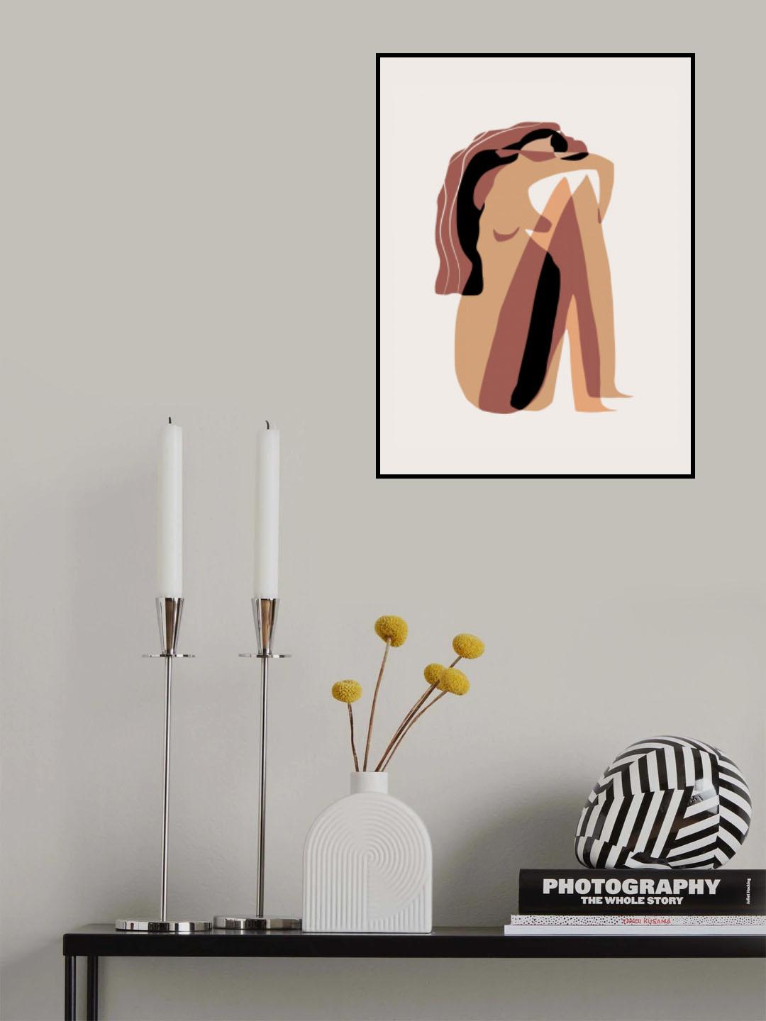 Baby Hug Nude Poster och Canvastavla