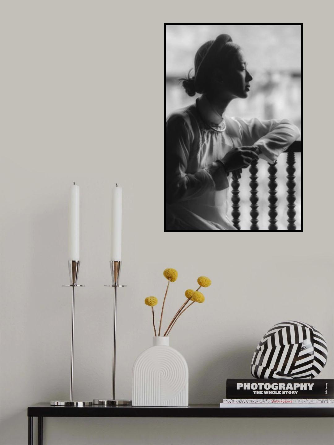 Portrait of Hue teenage girl in Vietnam Poster och Canvastavla