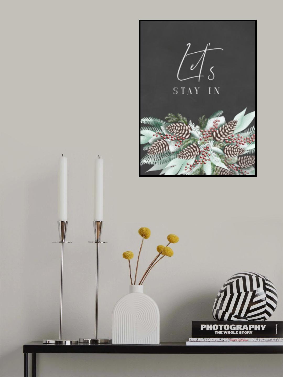 Let's stay in with frosty bouquet Poster och Canvastavla