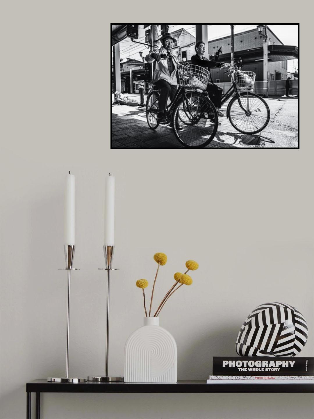 Riding bike around Japan Poster och Canvastavla