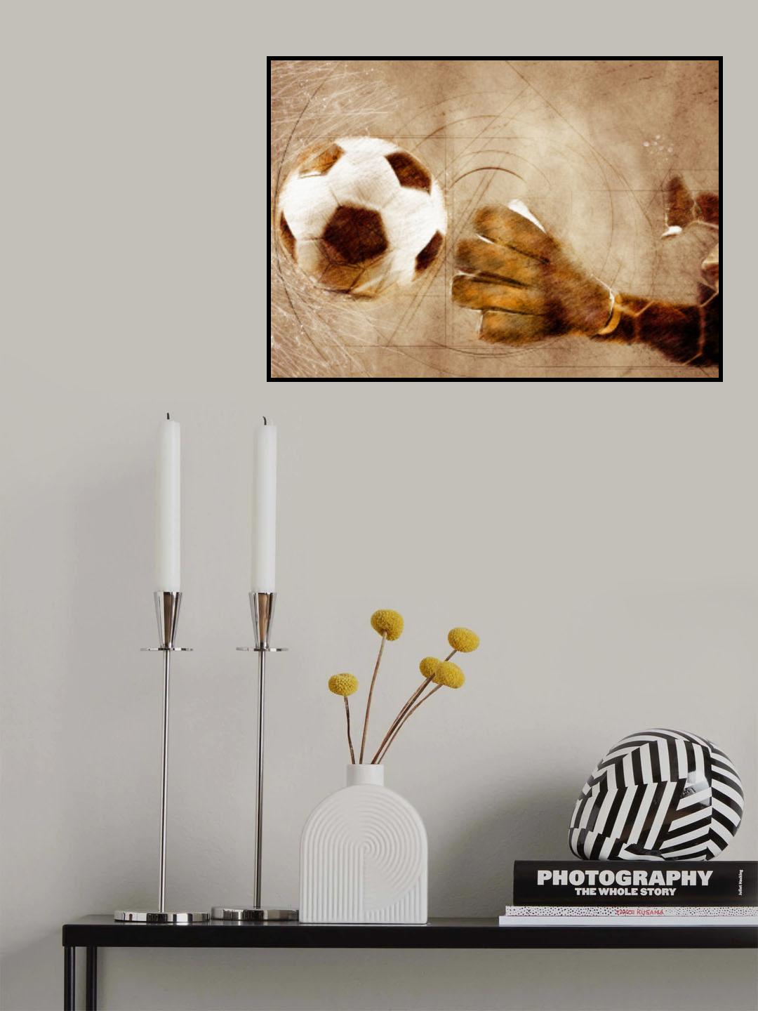 Football Soccer Sport Art 4 Poster och Canvastavla