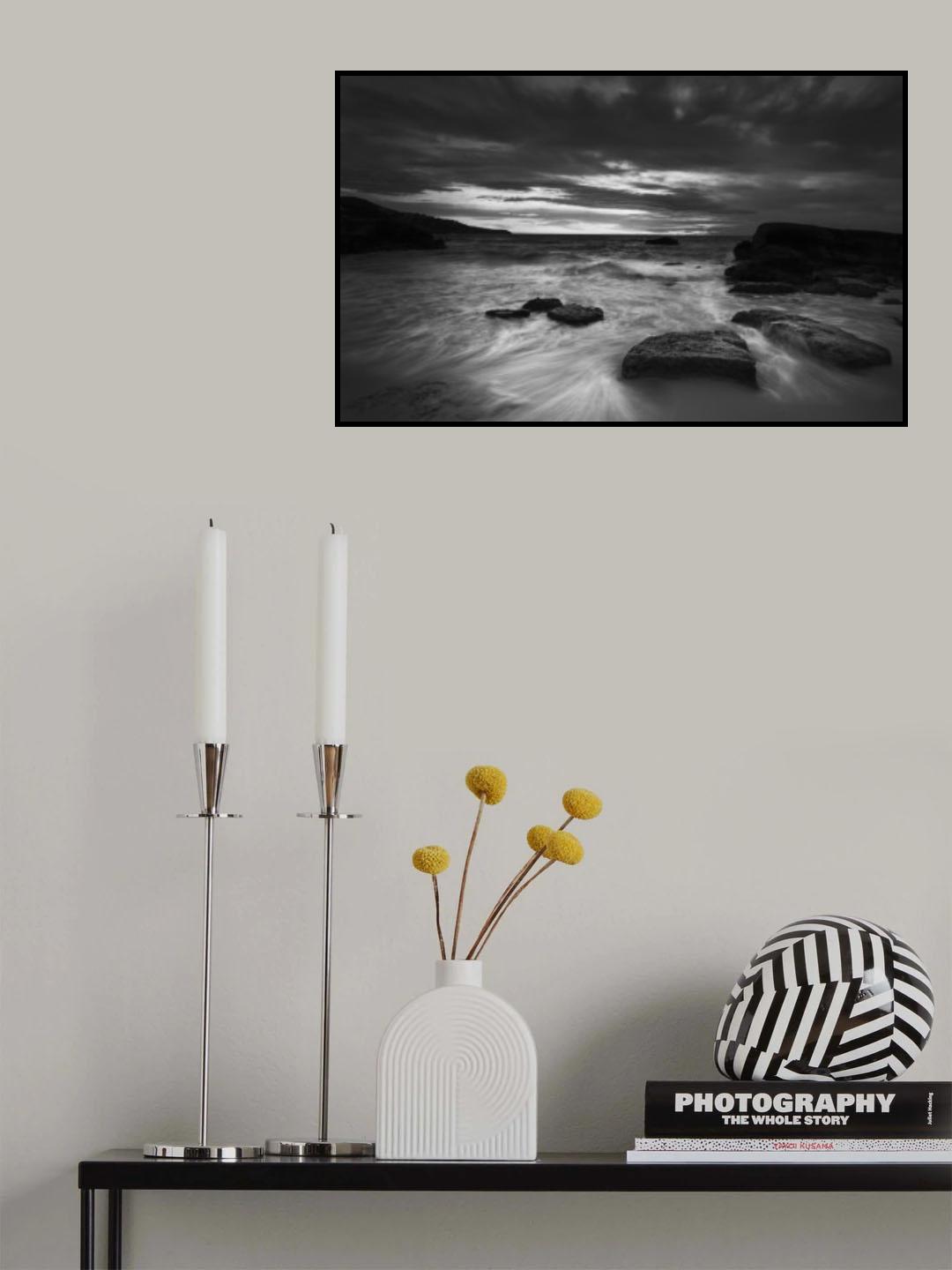 Storm in Cala Tarida Poster och Canvastavla
