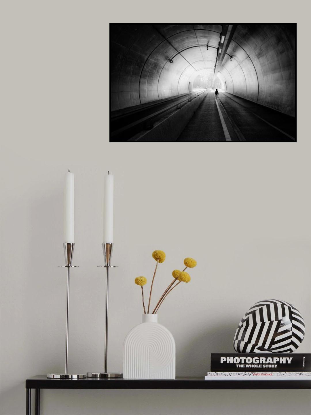 . . . The end of the tunnel . . . Poster och Canvastavla
