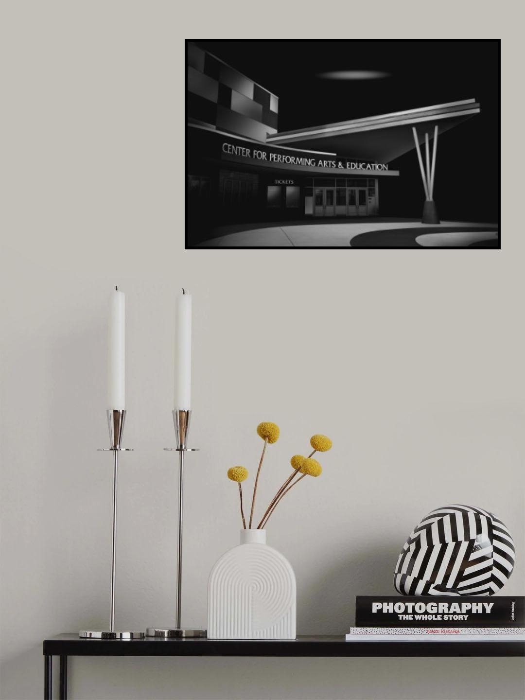 School Building Poster och Canvastavla