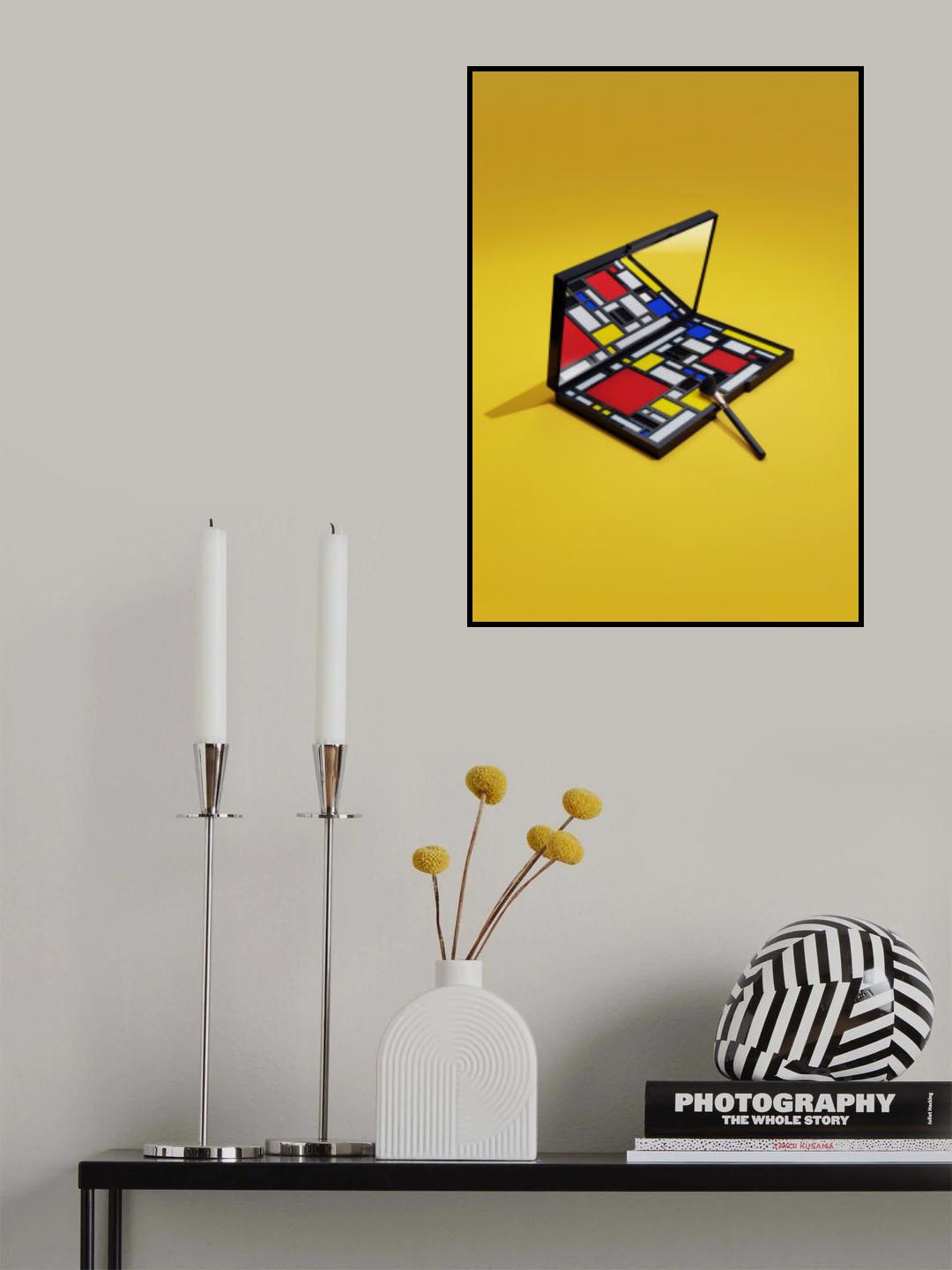 Mondrian Makeup Poster och Canvastavla