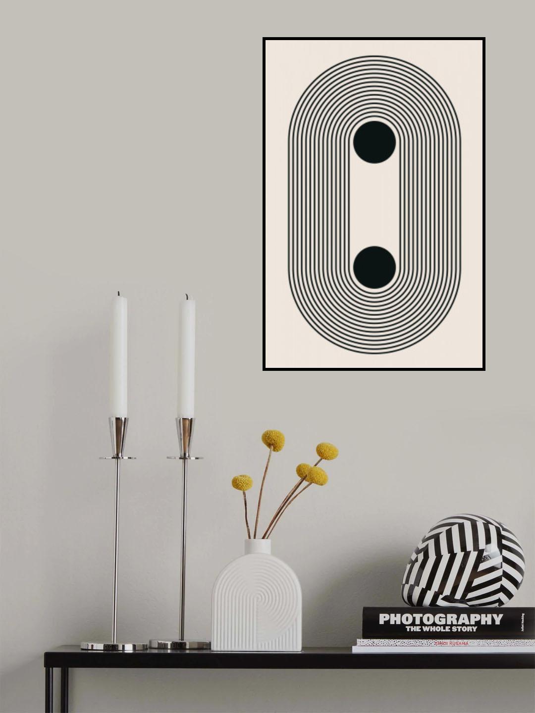 Black Boho Vibe Series #4 Poster och Canvastavla
