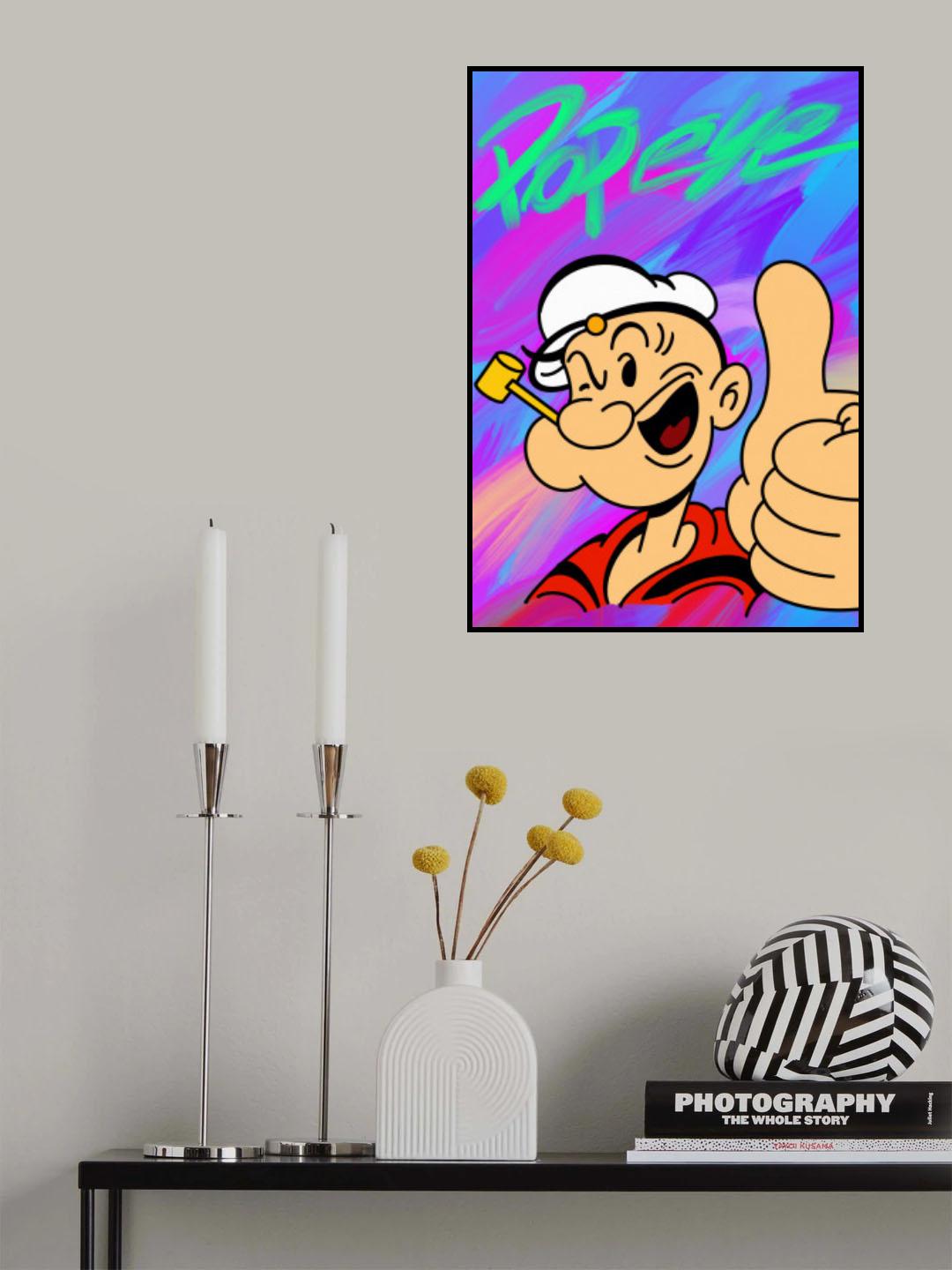 Tumbs up Popeye Poster och Canvastavla