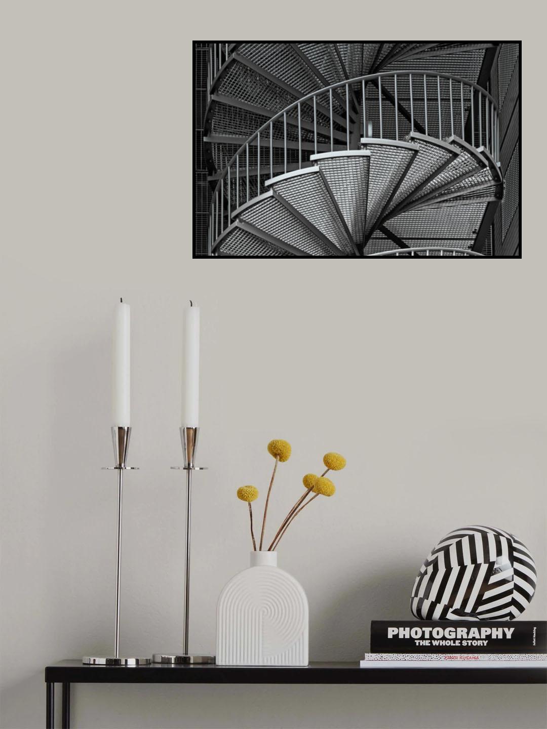 The spiral staircase Poster och Canvastavla