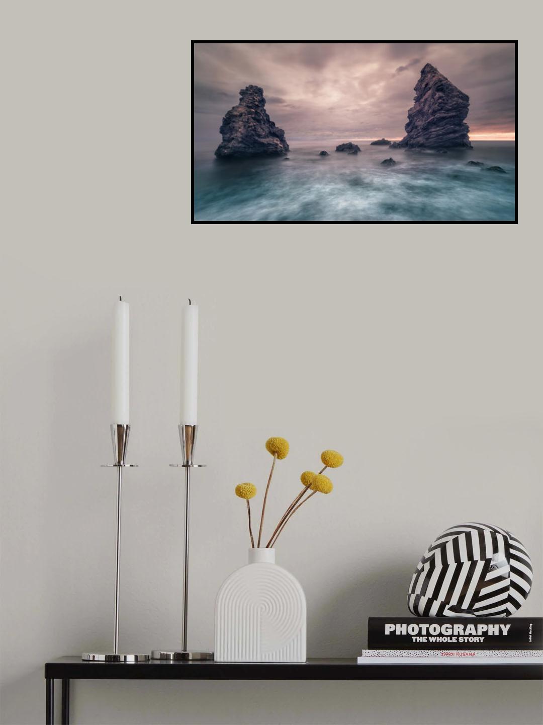 Rocks Emerging Poster och Canvastavla