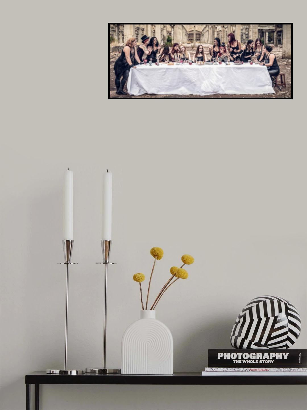 Metal Last Supper Poster och Canvastavla