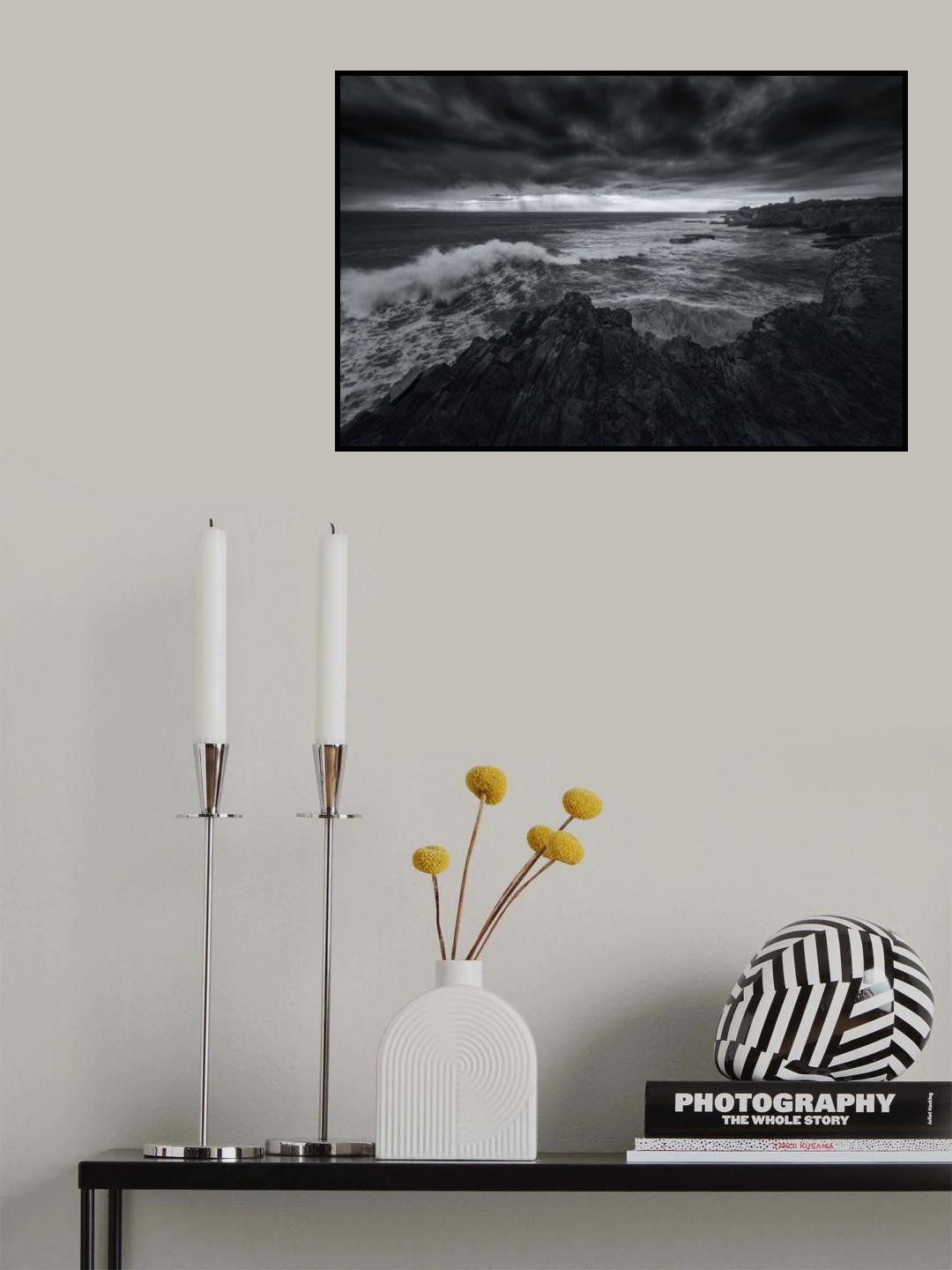Stormy Sea Poster och Canvastavla