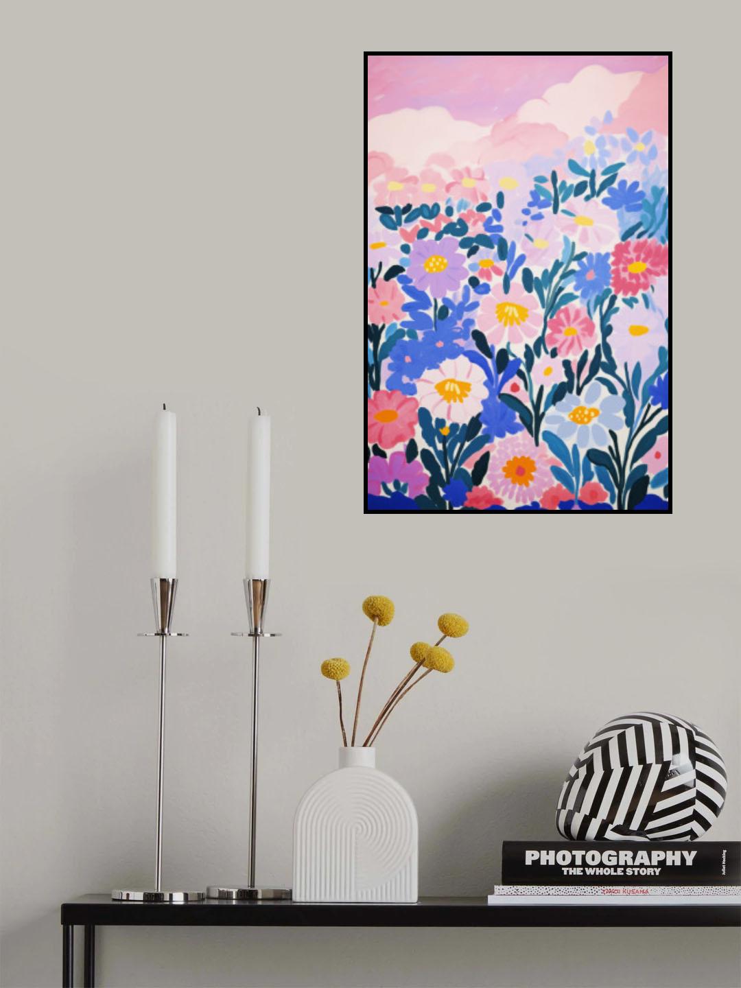 Wild Flower Field Poster och Canvastavla