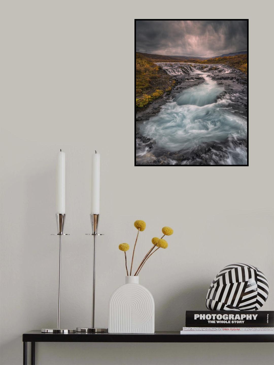Bruarfoss Poster och Canvastavla