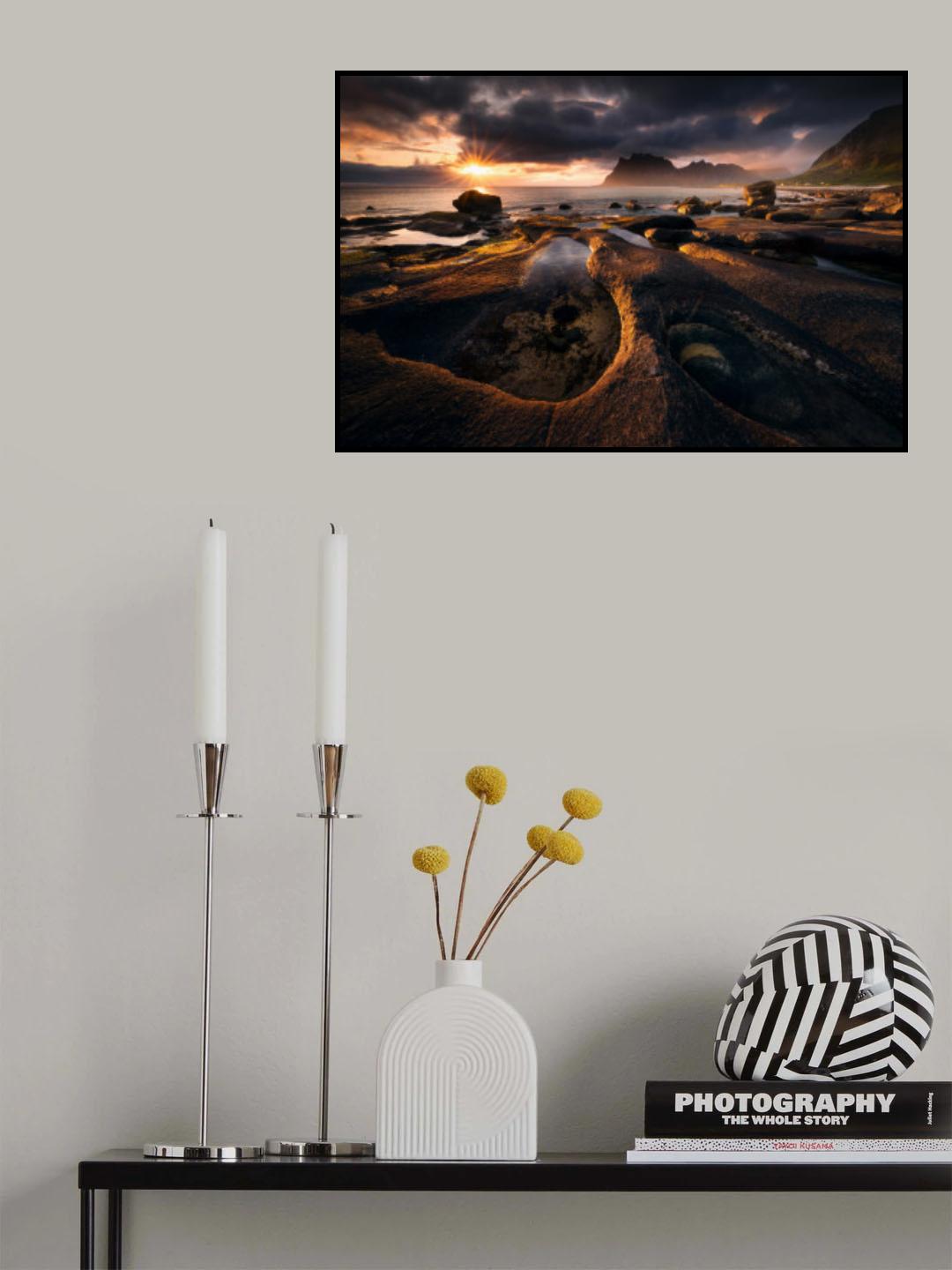 Uttakleiv Beach Poster och Canvastavla