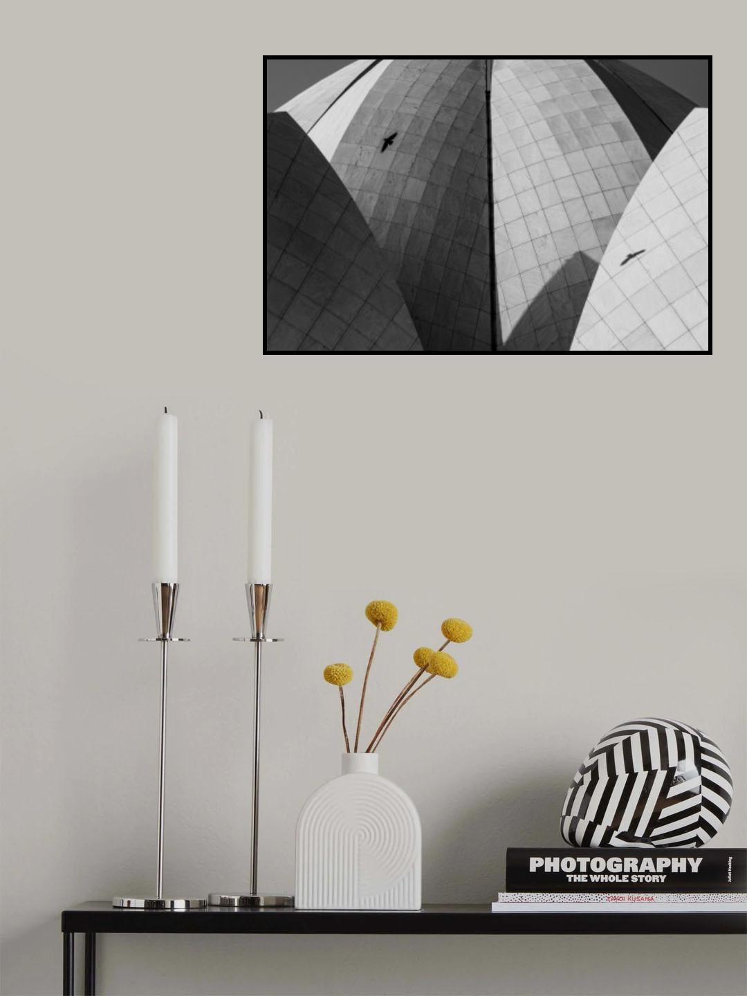 Lotus temple .. different strokes Poster och Canvastavla