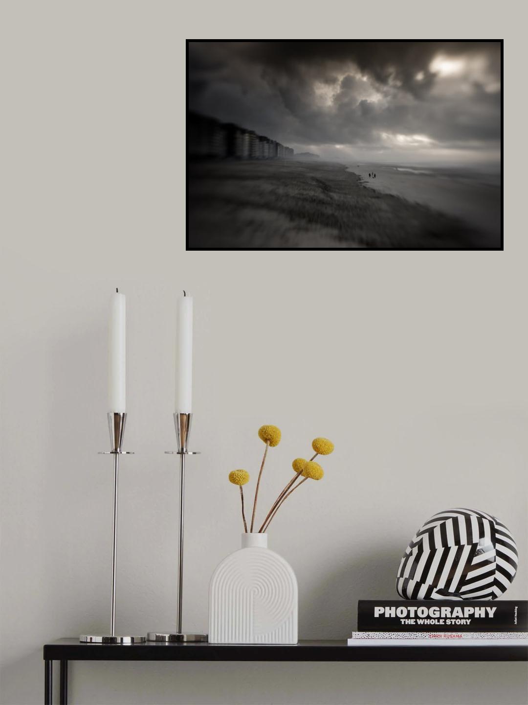 Cosy walk along the seaside! Poster och Canvastavla
