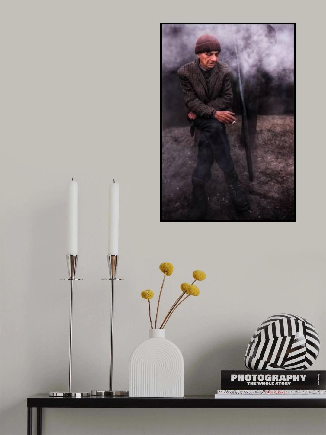 Charcoal maker Poster och Canvastavla