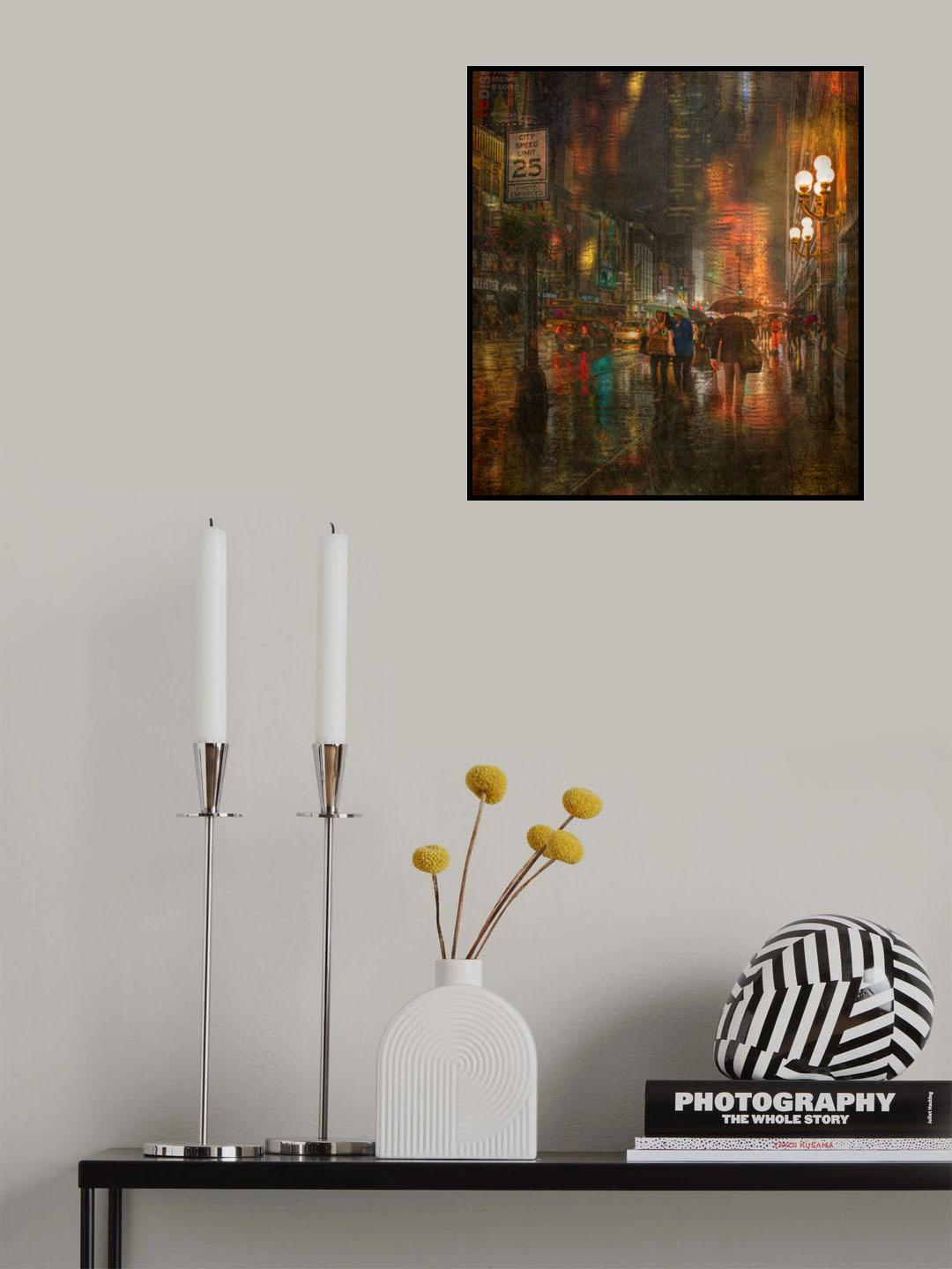 Rain in the evening Poster och Canvastavla