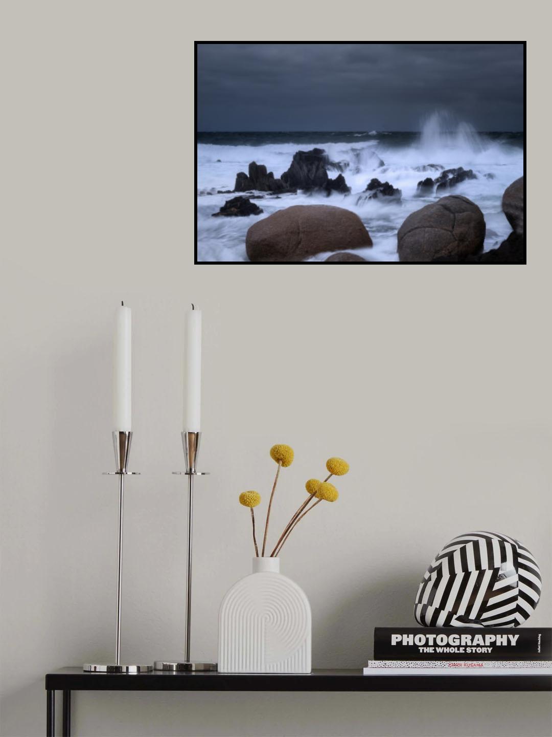 The bombarding waves Poster och Canvastavla