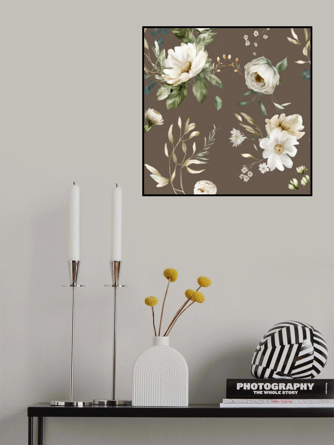 Wall Mural Wh 3 4096 Brown Grey Poster och Canvastavla