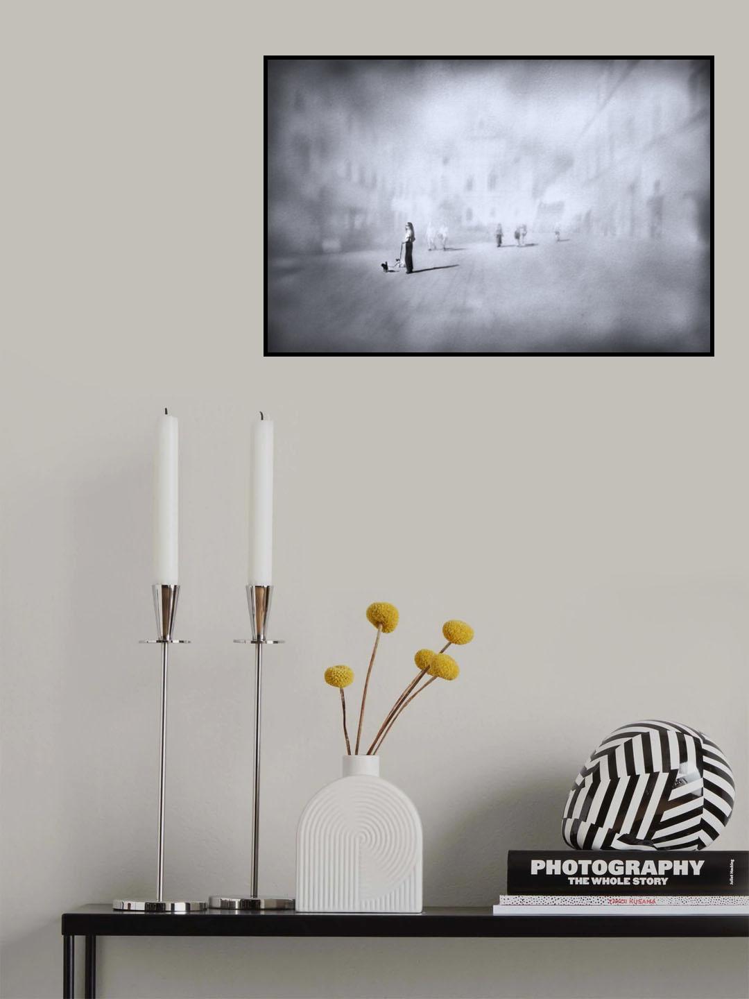 Walk with puppies Poster och Canvastavla