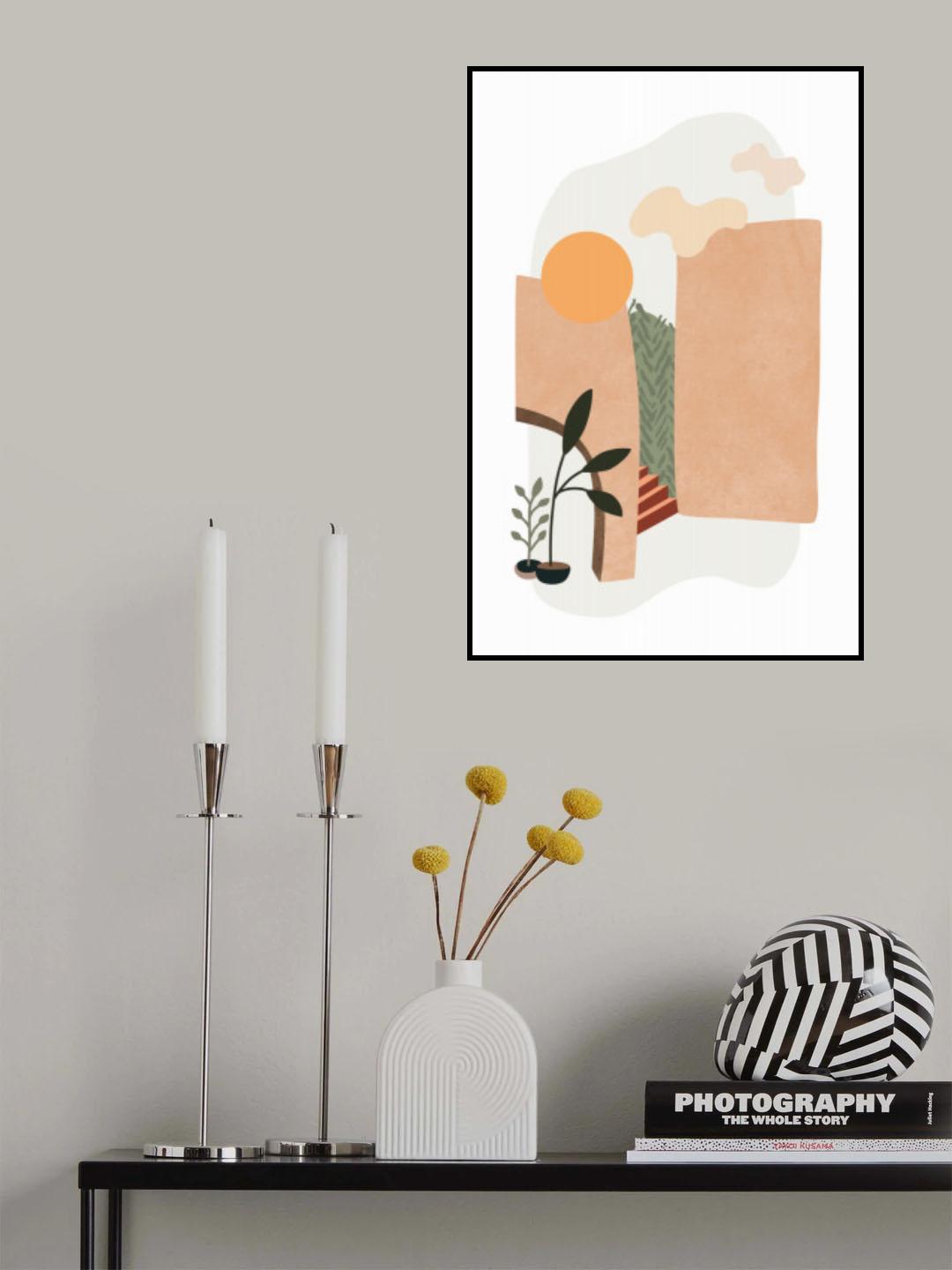 Tropical Villa Color and Shapes 14 Poster och Canvastavla