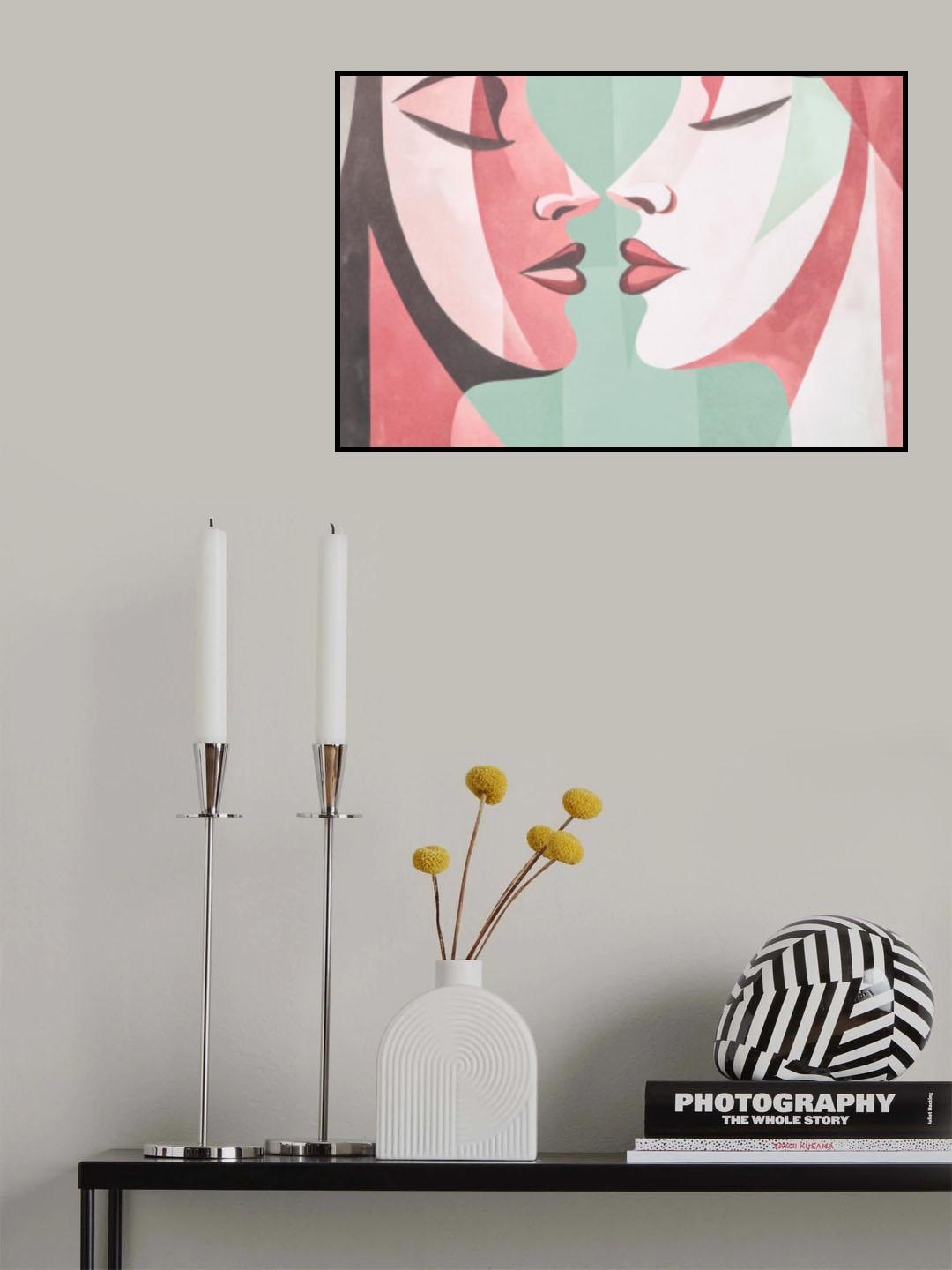 Abstract Intimacy Poster och Canvastavla