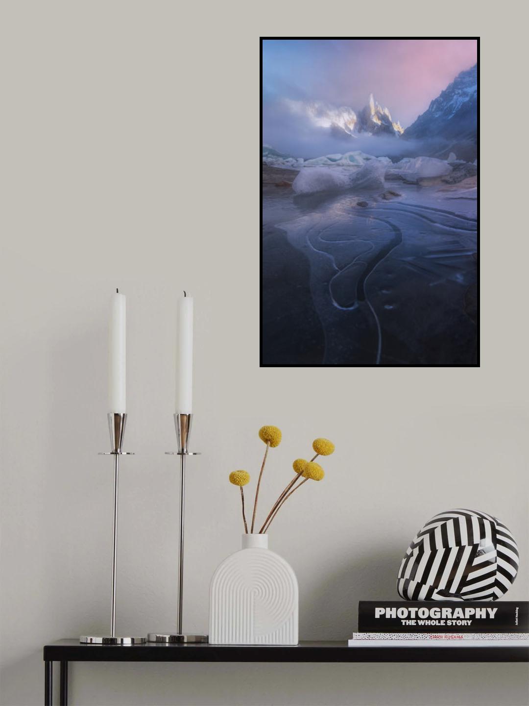 Cerro Torre in Mist Poster och Canvastavla