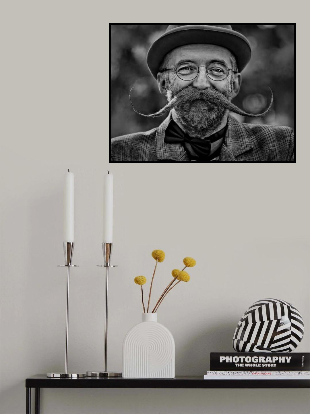 Mustache Poster och Canvastavla