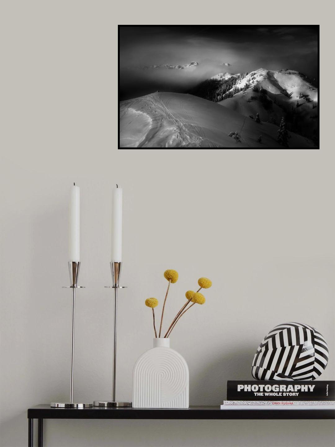 Misty mountains Poster och Canvastavla