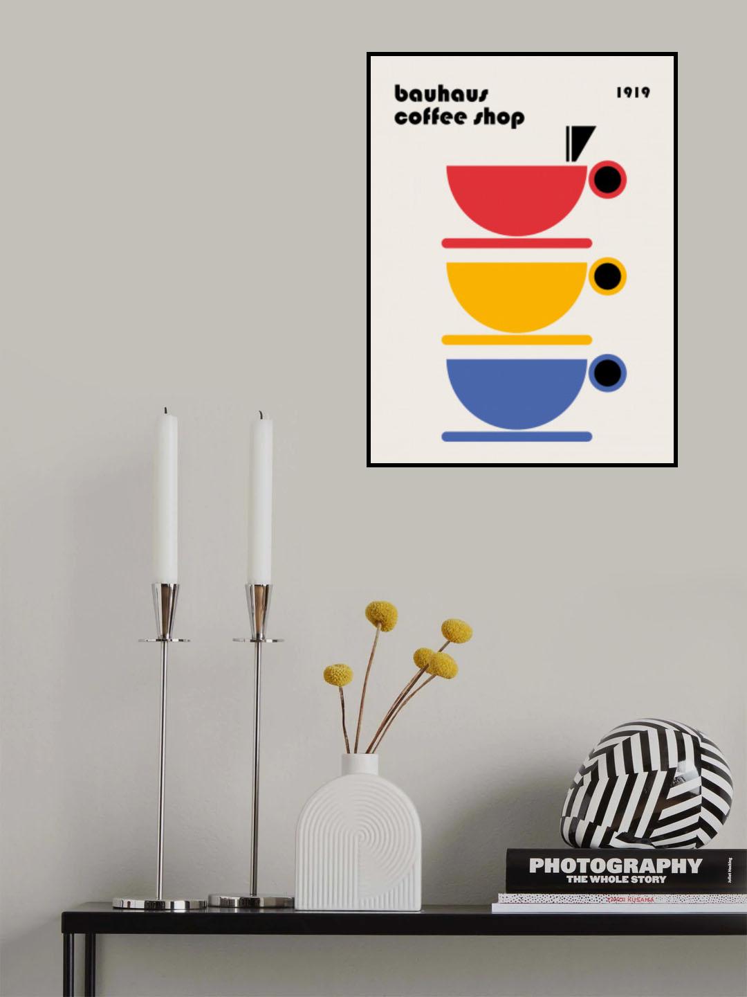 Bauhaus Coffee Minimalist Poster och Canvastavla