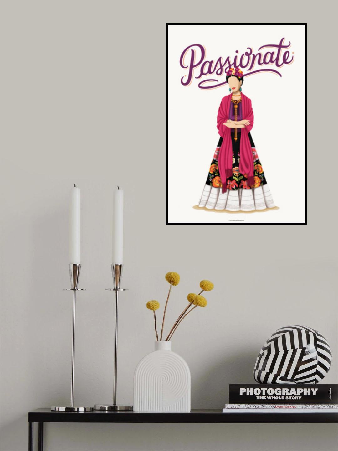 Frida Passionate Poster och Canvastavla