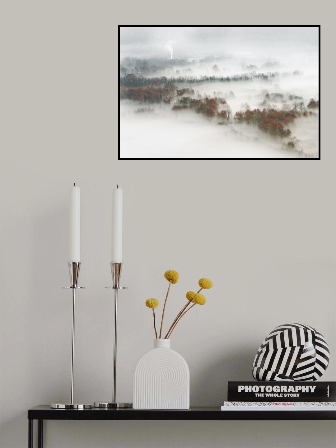 Factory Fog Poster och Canvastavla