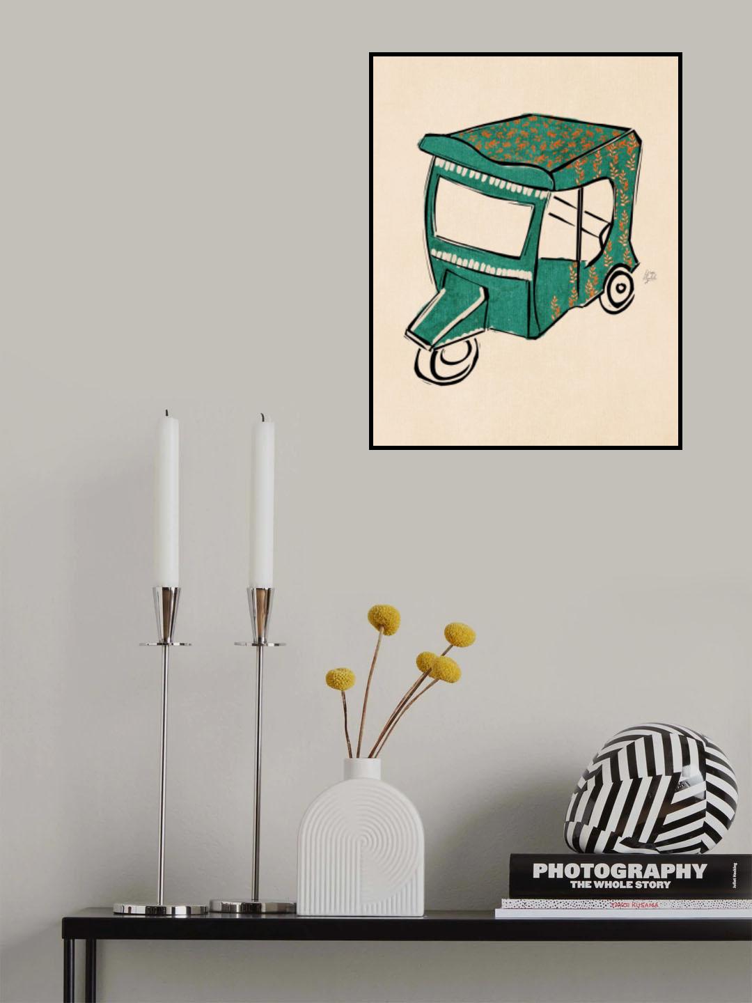 Rickshaw Tuk Tuk Erum Khalili.png Poster och Canvastavla